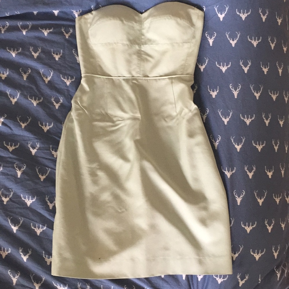 JCrew bridesmaid dress, teal with removable cups
